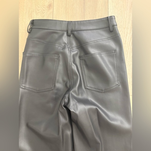 Zara Faux Leather pant black size 4 - Picture 5 of 7